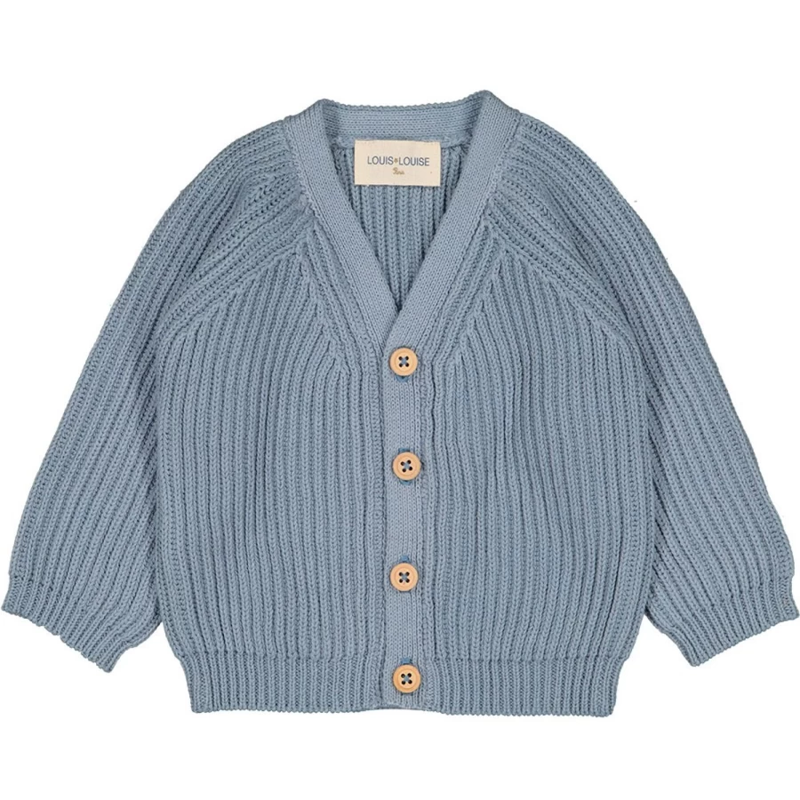 LOUIS LOUISE Baby Cardigan - Soft Knitted Cotton Hubert Style for Infants