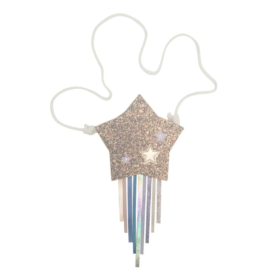 LOUIS LOUISE Girls' Sparkling Fringe Star Bag Sac Etoile A Frange Scintillant