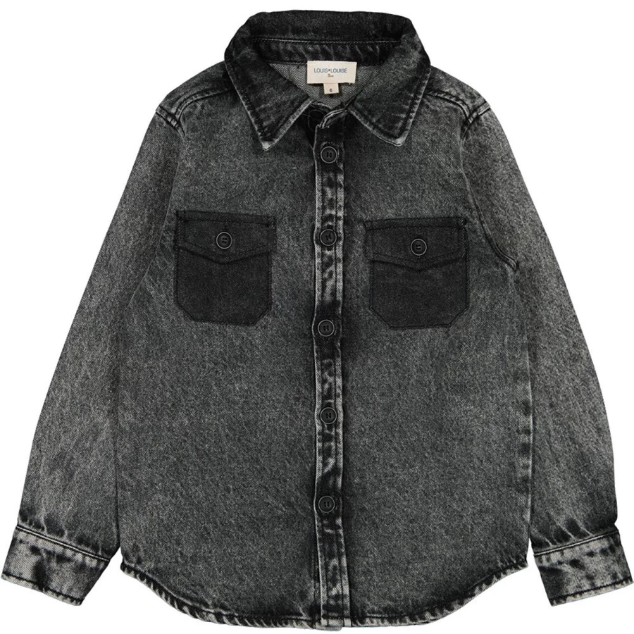 LOUIS LOUISE Boys Denim Shirt - Leonard Washed Style for Kids