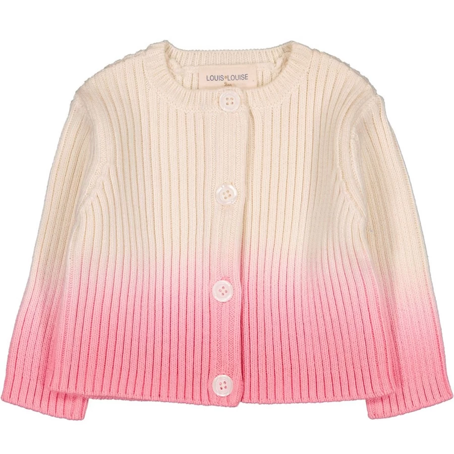 LOUIS LOUISE Baby Yona Knitted Cotton Dip Dye Cardigan for Infants