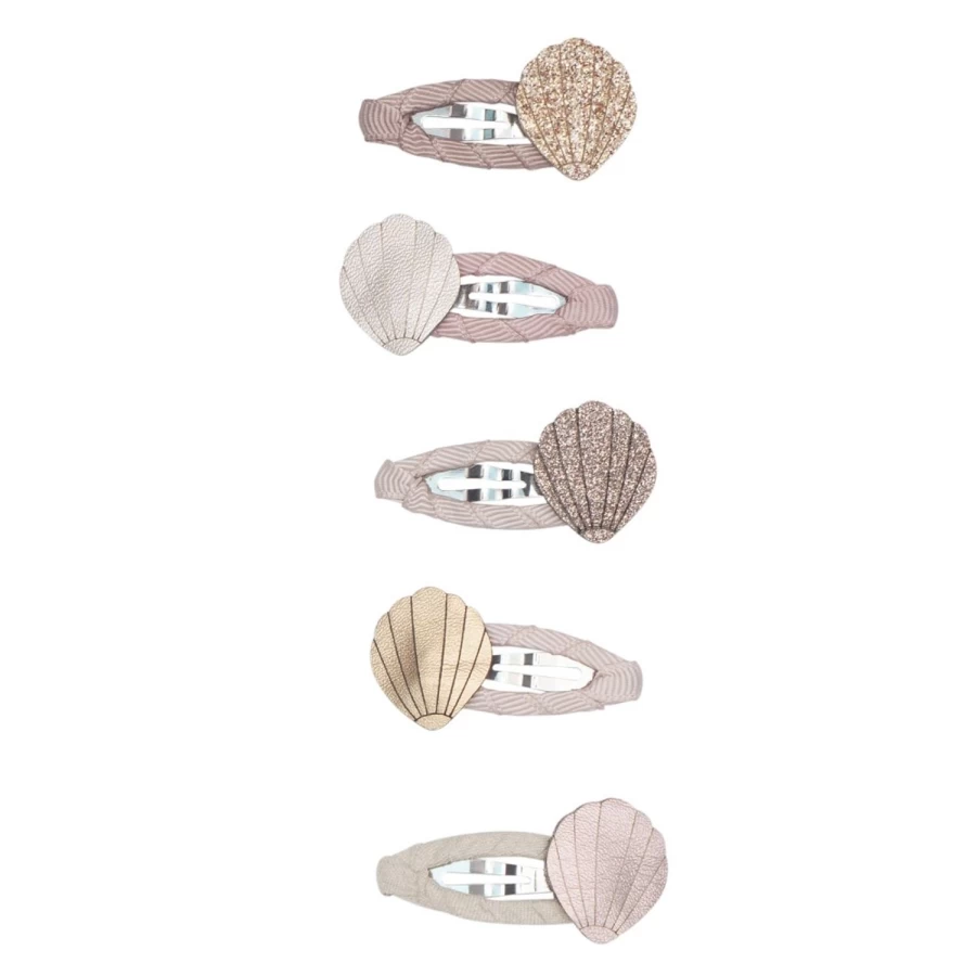 LOUIS LOUISE Mini Barrettes Coquillages Hair Clips for Girls - Shell Design Hair Accessories