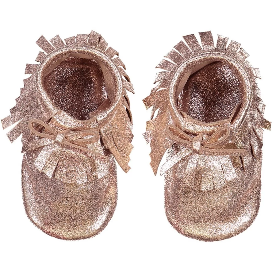 LOUIS LOUISE Baby Apache Leather Slippers for Infants Soft Comfortable Skin