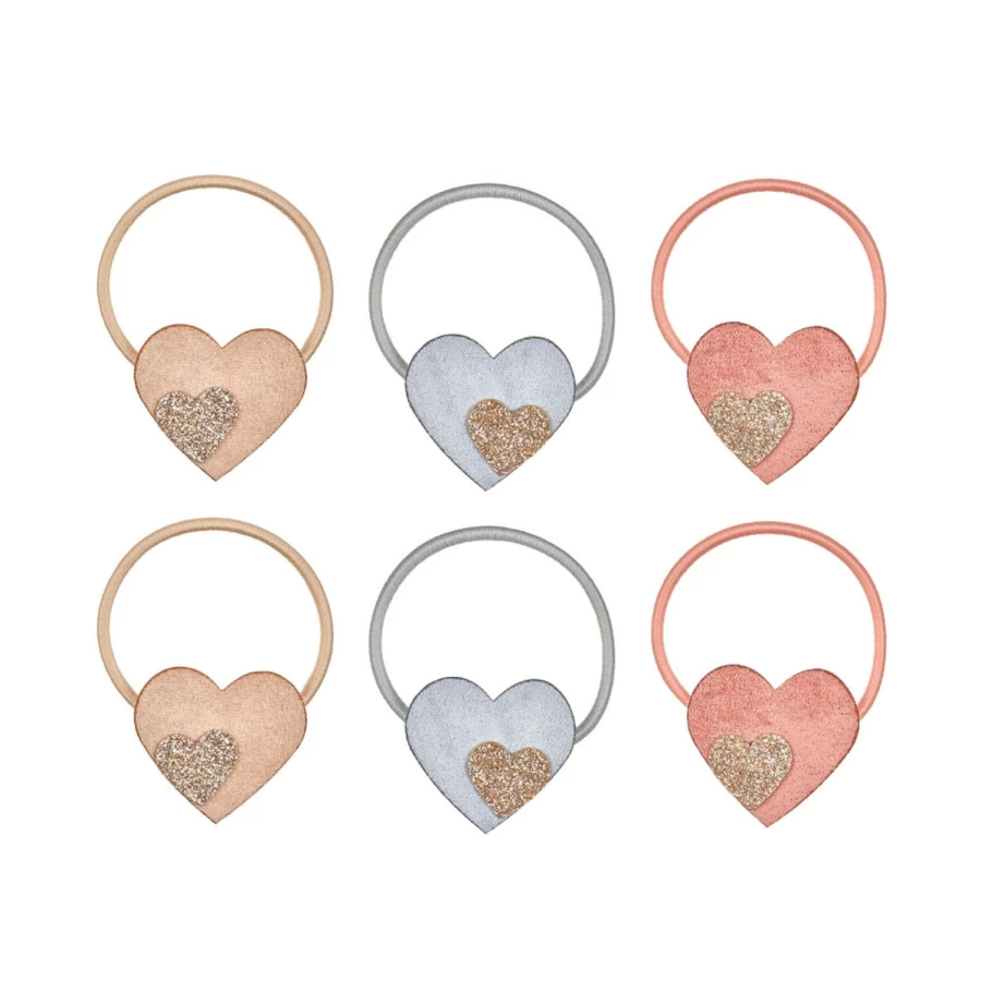 LOUIS LOUISE Chouchou Coeur Glitter Hair Clip for Girls - Mimi & Lula Style