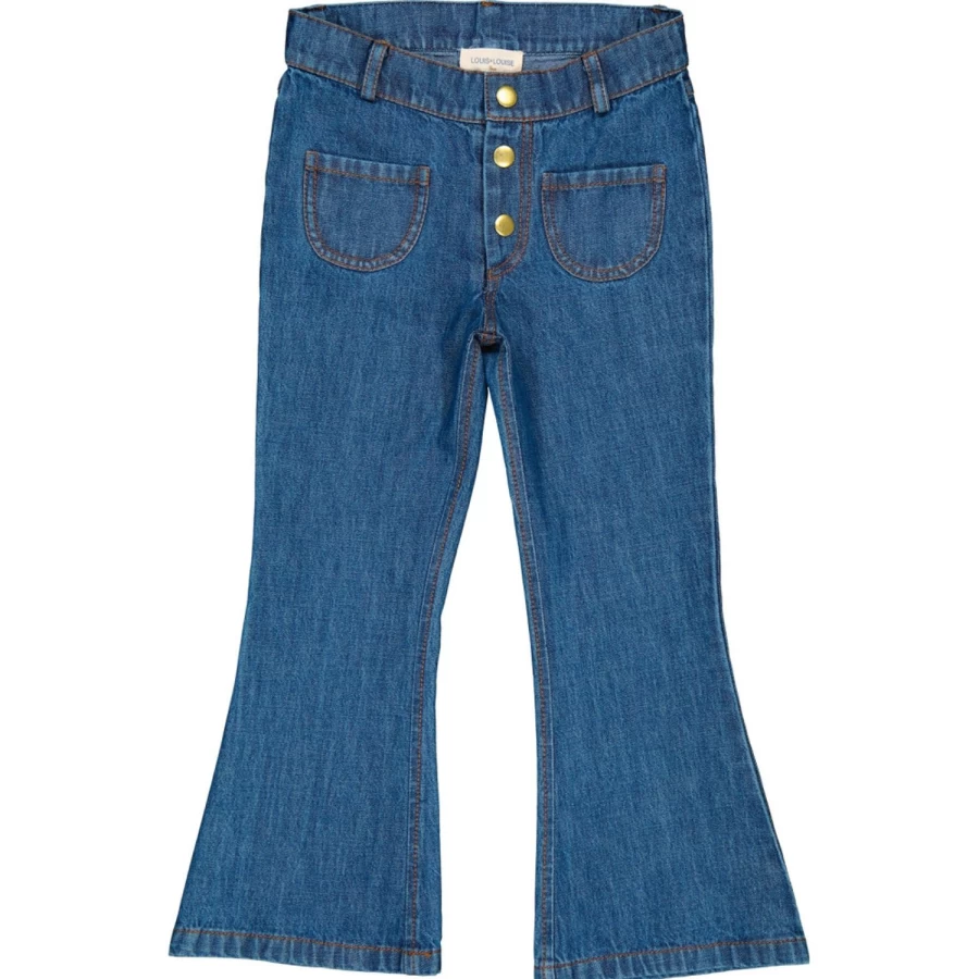 "LOUIS LOUISE Girl's Christie Denim Trousers for Kids"