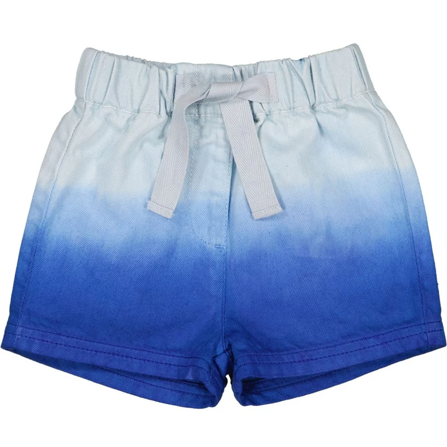 LOUIS LOUISE Baby Dip Dye Denim Bermuda Shorts for Infants