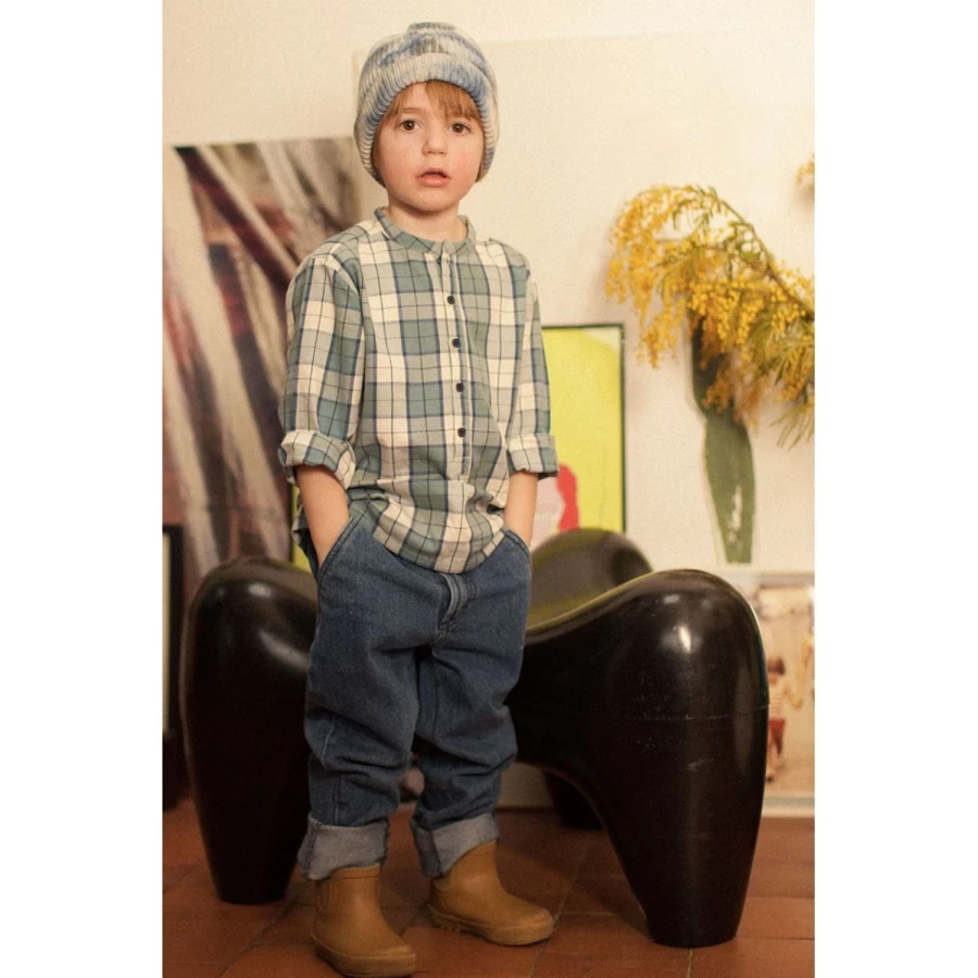 LOUIS LOUISE Boy's Balthazar Washed Denim Trousers for Comfort and Style