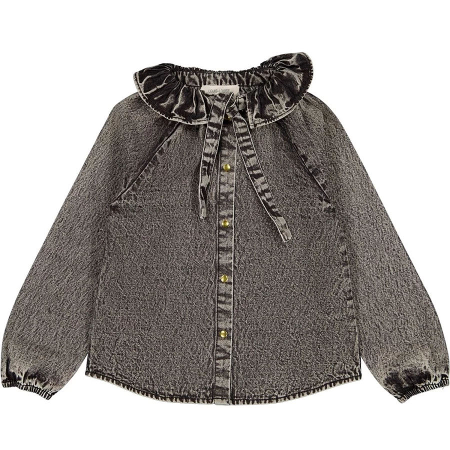 LOUIS LOUISE Girl's Chambray Washed Tunic Angele Top