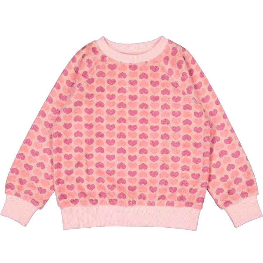 LOUIS LOUISE Girls' Sweet James Sponge Heart Sweatshirt
