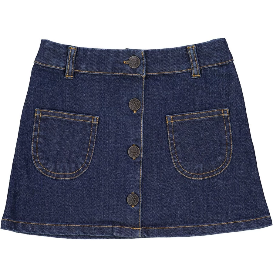 "LOUIS LOUISE Girls' Ziggy Denim Skirt - Stylish & Comfortable Jeans Skirt for Kids"