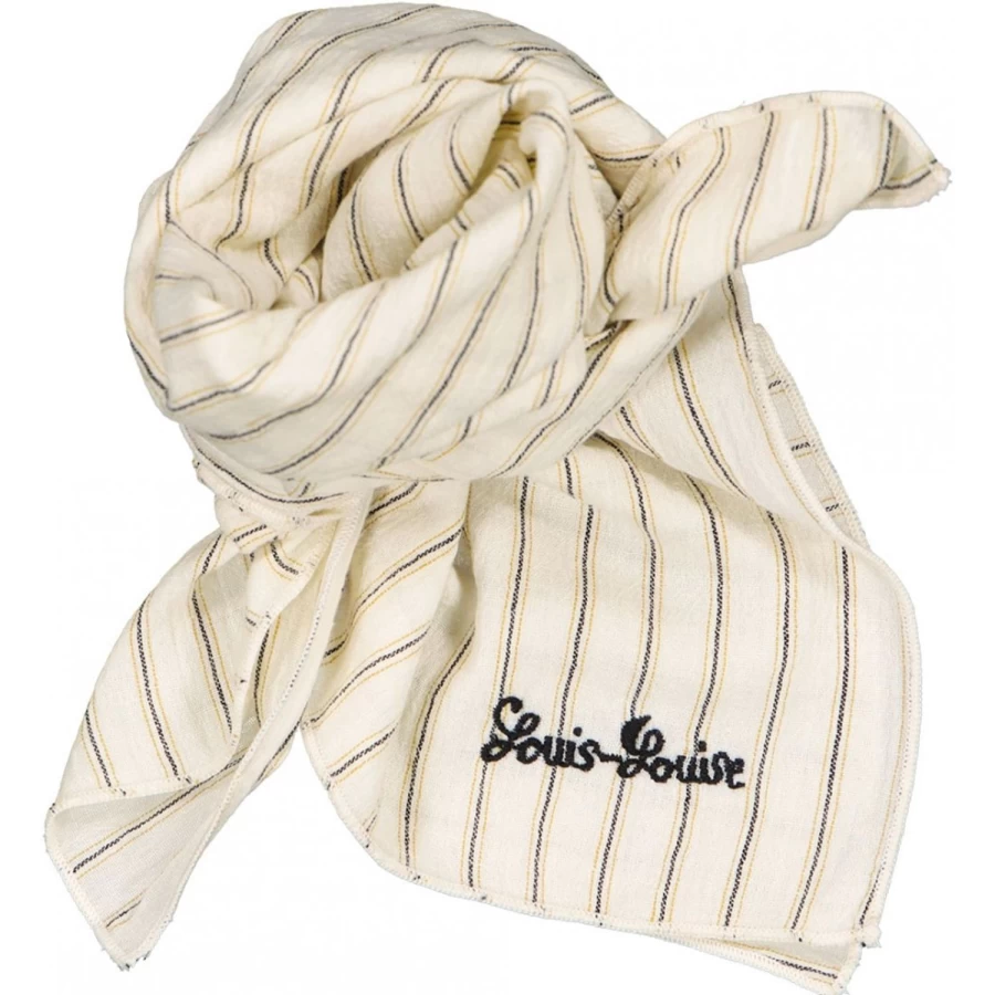 LOUIS LOUISE Baby Scarf - Soft Cotton Crepe Striped for Infants and Toddlers