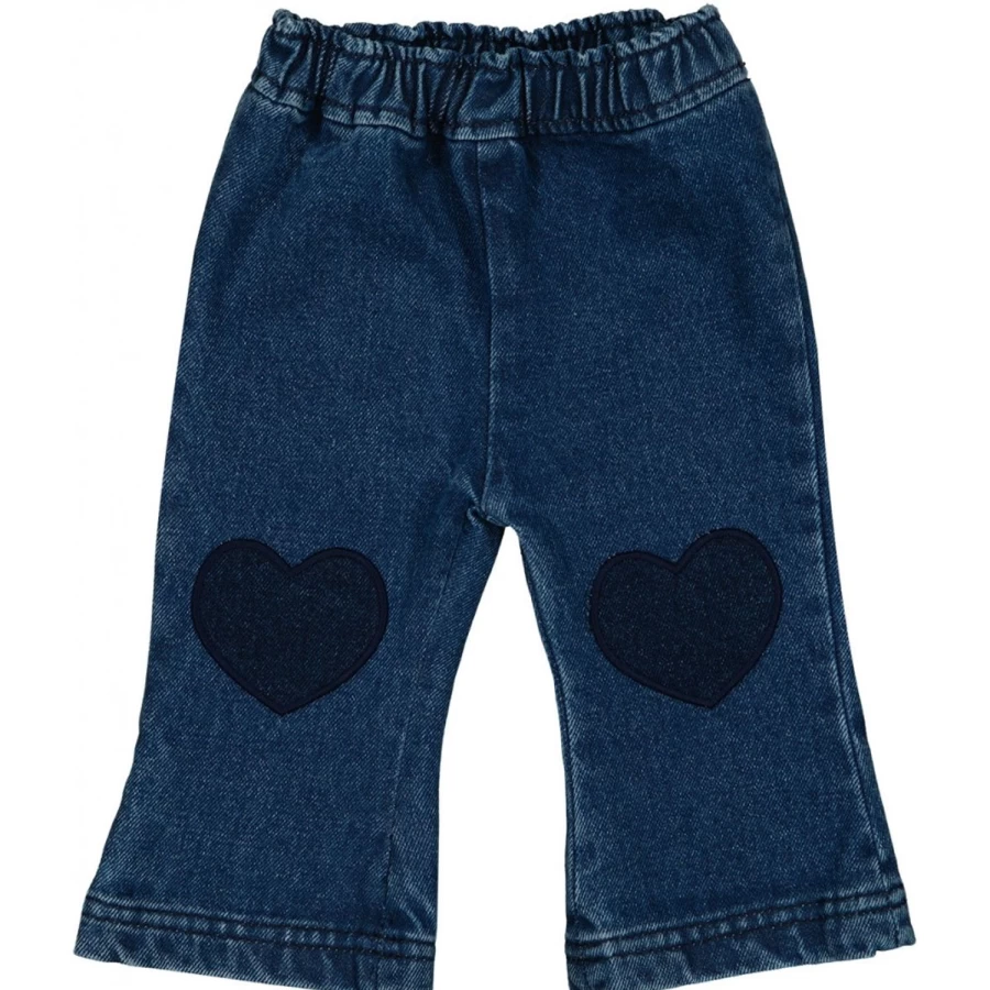 LOUIS LOUISE Baby Washed Denim Trousers - Holly Style Comfortable Jeans for Infants