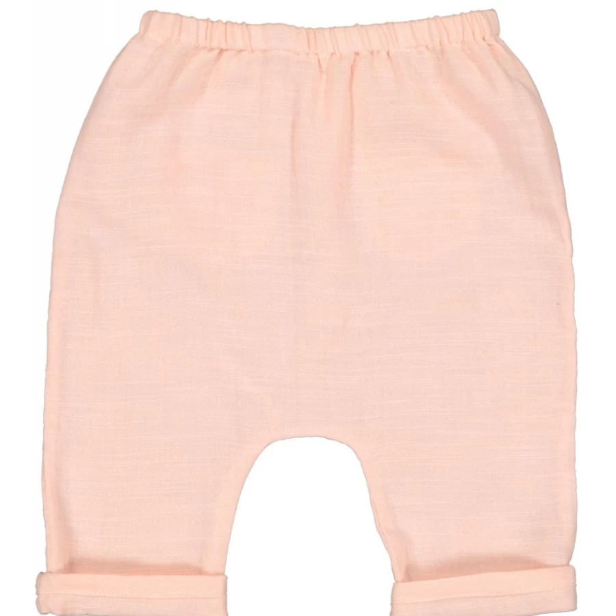 LOUIS LOUISE Baby Cotton Gauze Trousers - Soft Jungle Print Comfort Pants for Infants