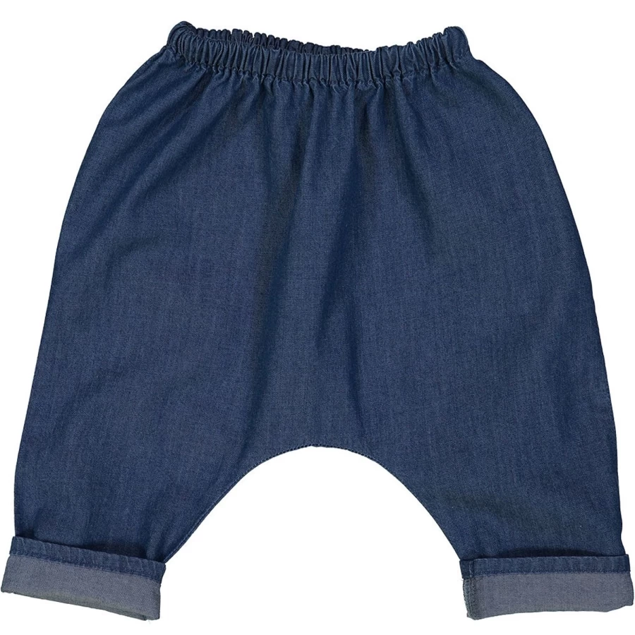 LOUIS LOUISE Baby Boys' Jungle Chambray Dark Pants - Soft Denim Comfort