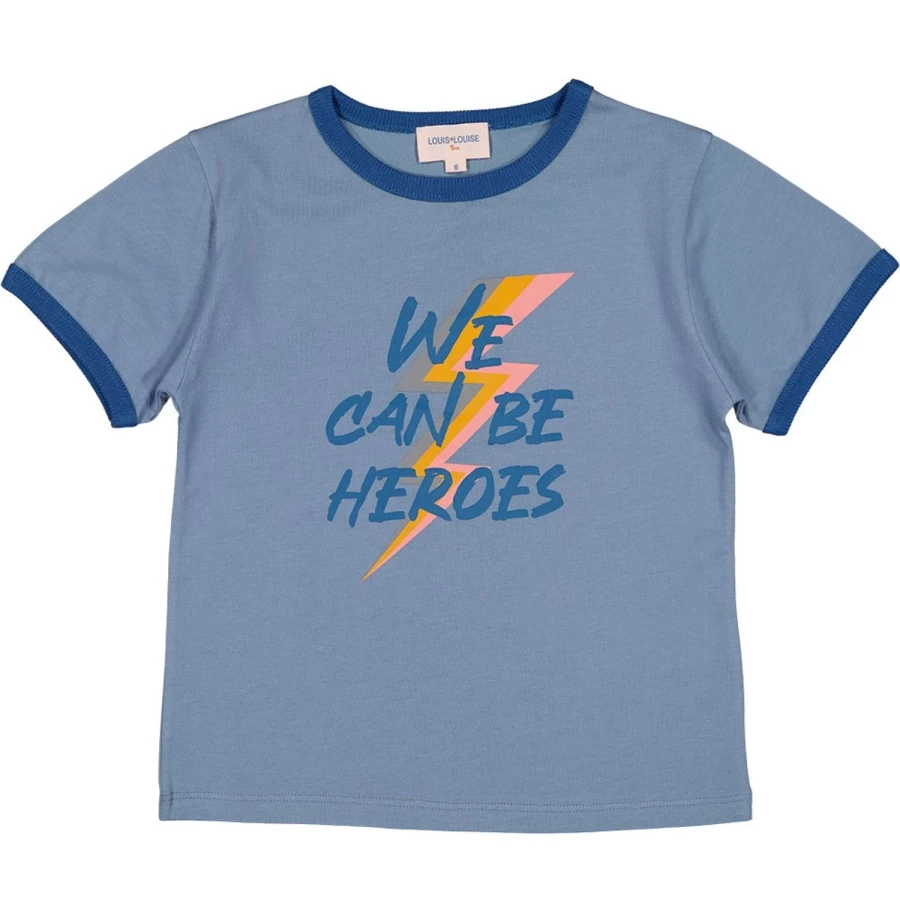 LOUIS LOUISE Boys USA Heroes Graphic T-Shirt - Jersey Style Cotton Tee