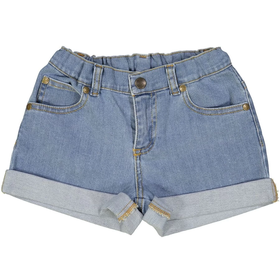LOUIS LOUISE Girls' Short Aria Denim Jeans for Kids