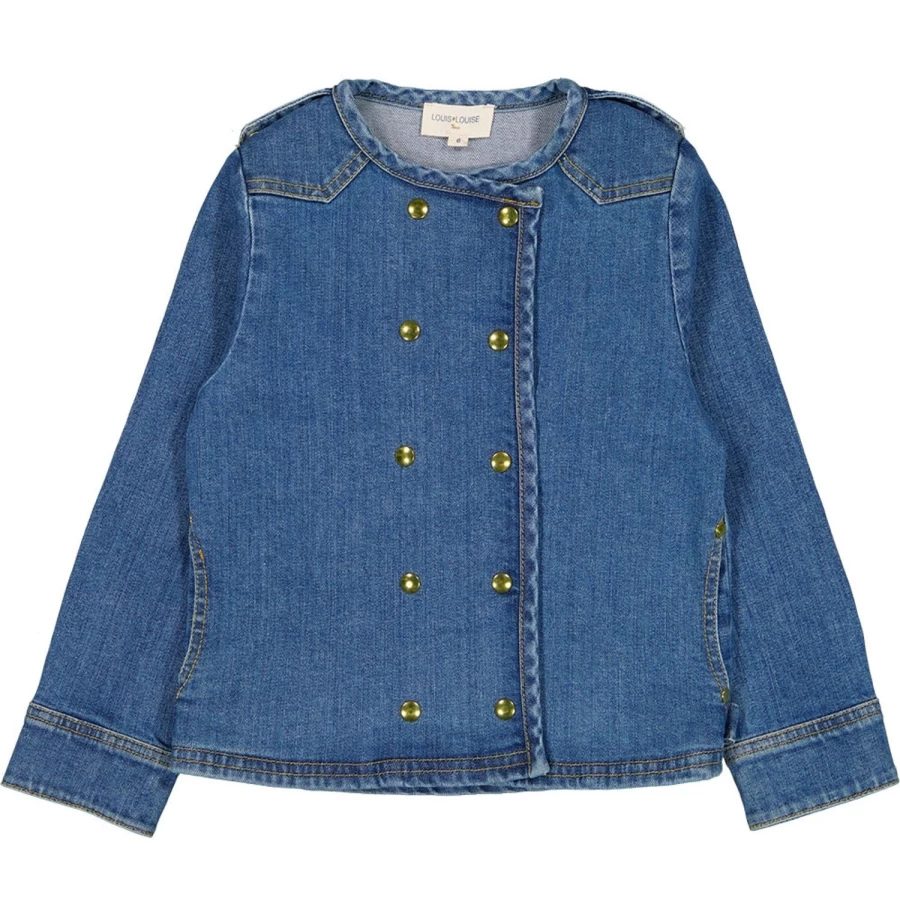 LOUIS LOUISE Girls Denim Jacket - Luco Style for Kids Fashion
