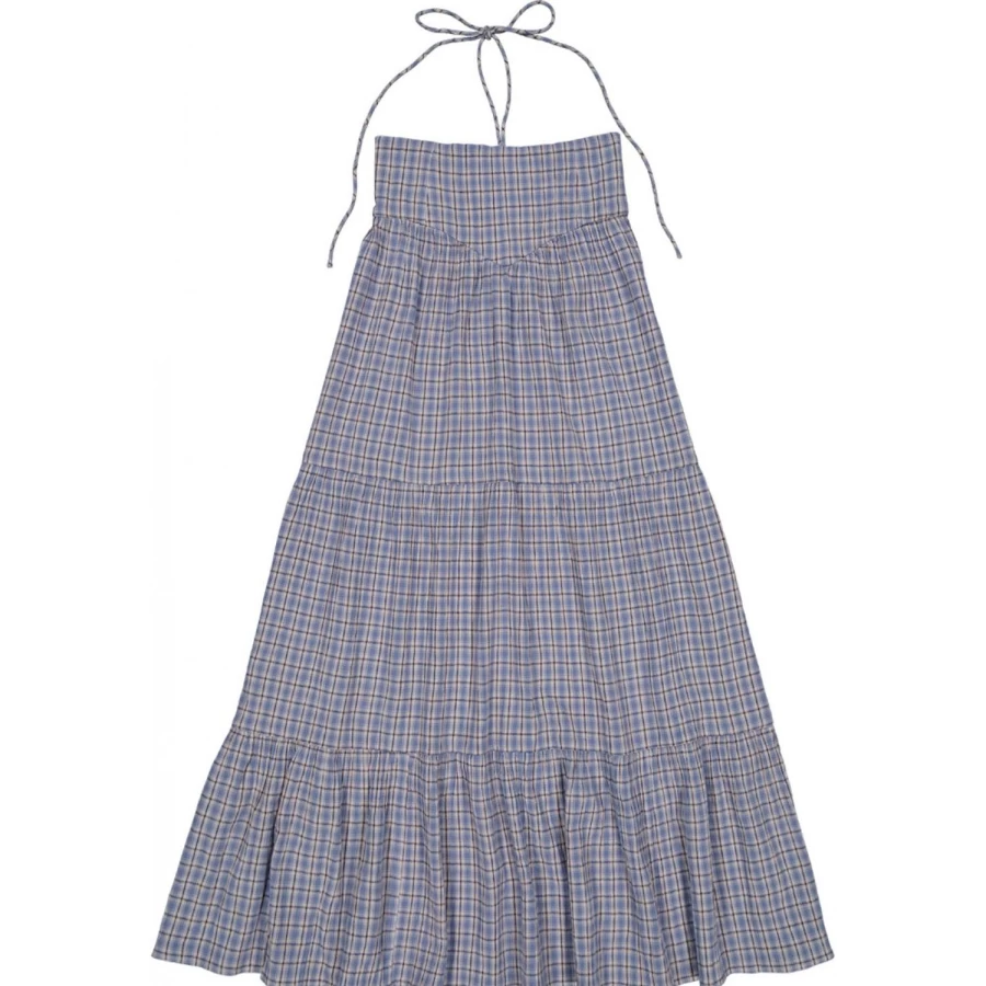 LOUIS LOUISE Women's Josia Cotton Crepe Tartan Dress