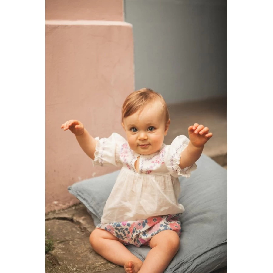 "LOUIS LOUISE Baby Cotton Tunic Pooni Veil – Soft & Comfortable for Infants"