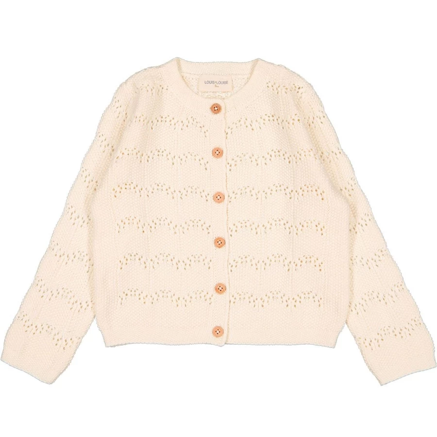 LOUIS LOUISE Girls Cardigan Mayo Knitted Cotton Sweater for Kids