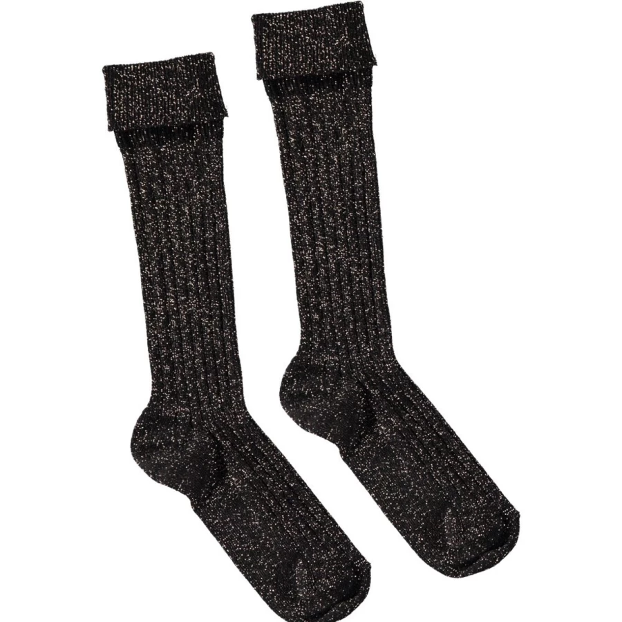 LOUIS LOUISE Girls' Knitted Lurex Socks - Mina Style Sparkle Comfort