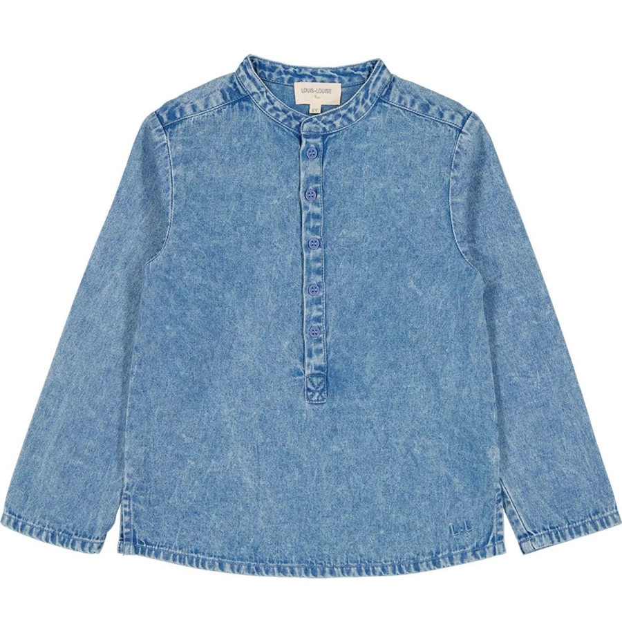"LOUIS LOUISE Boys Chambray Washed Shirt - Grand-Pere Style"
