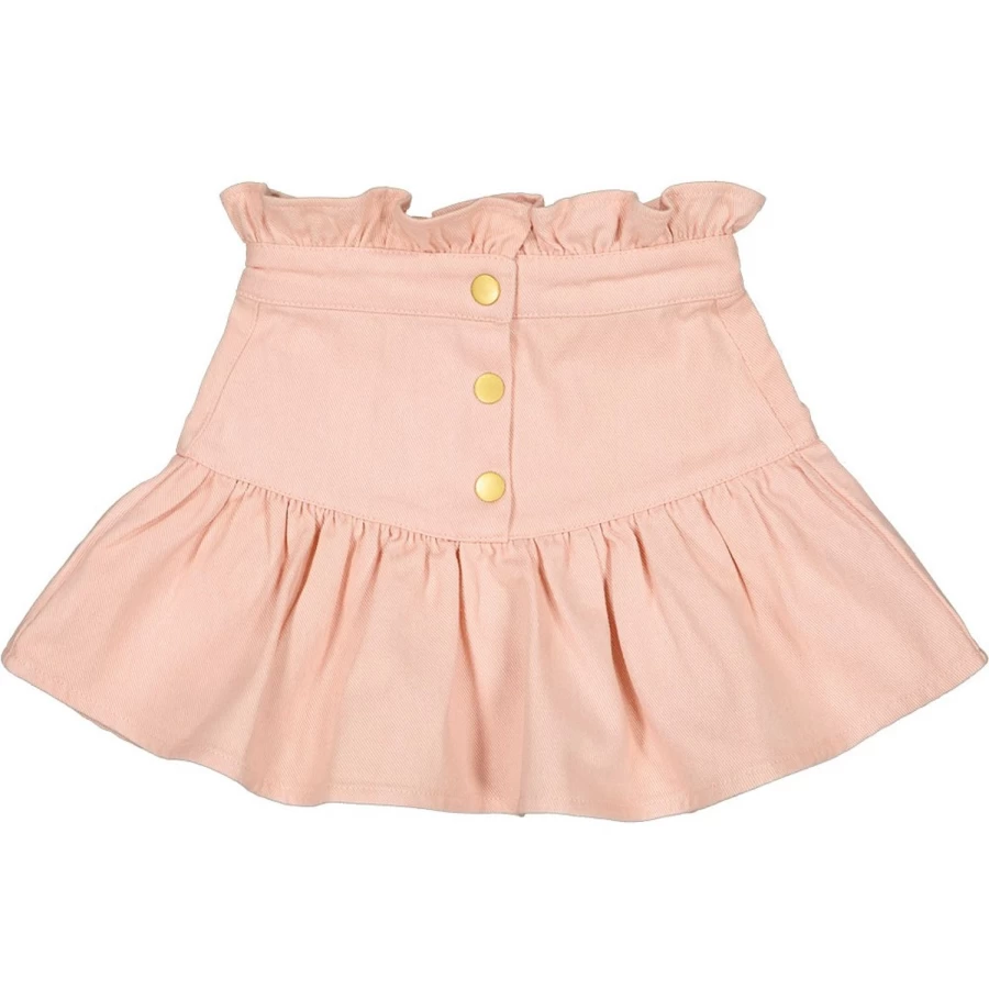 LOUIS LOUISE Girl's Pipeau Dyed Denim Skirt | Washed Blue Jeans Skirt for Girls