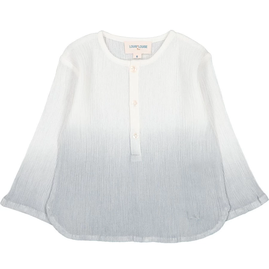 LOUIS LOUISE Baby Shirt - Crepe Dip Dye Soft Cotton Tee for Infants