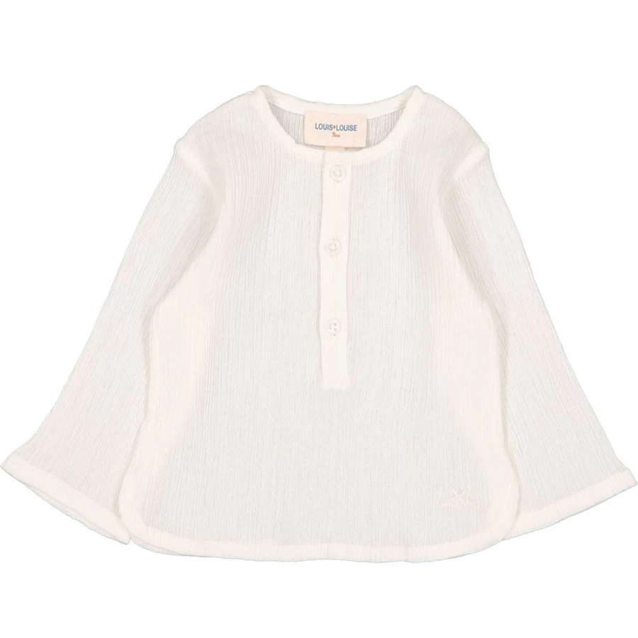 LOUIS LOUISE Baby Cotton Crepe Shirt for Infants - Soft Comfortable Top