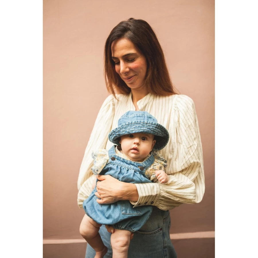 LOUIS LOUISE Baby Overall Aurelien Denim Jeans for Infants