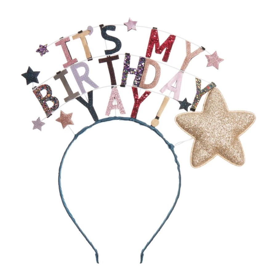 "LOUIS LOUISE Girls' Serre Tete Anniversaire Birthday Headband"