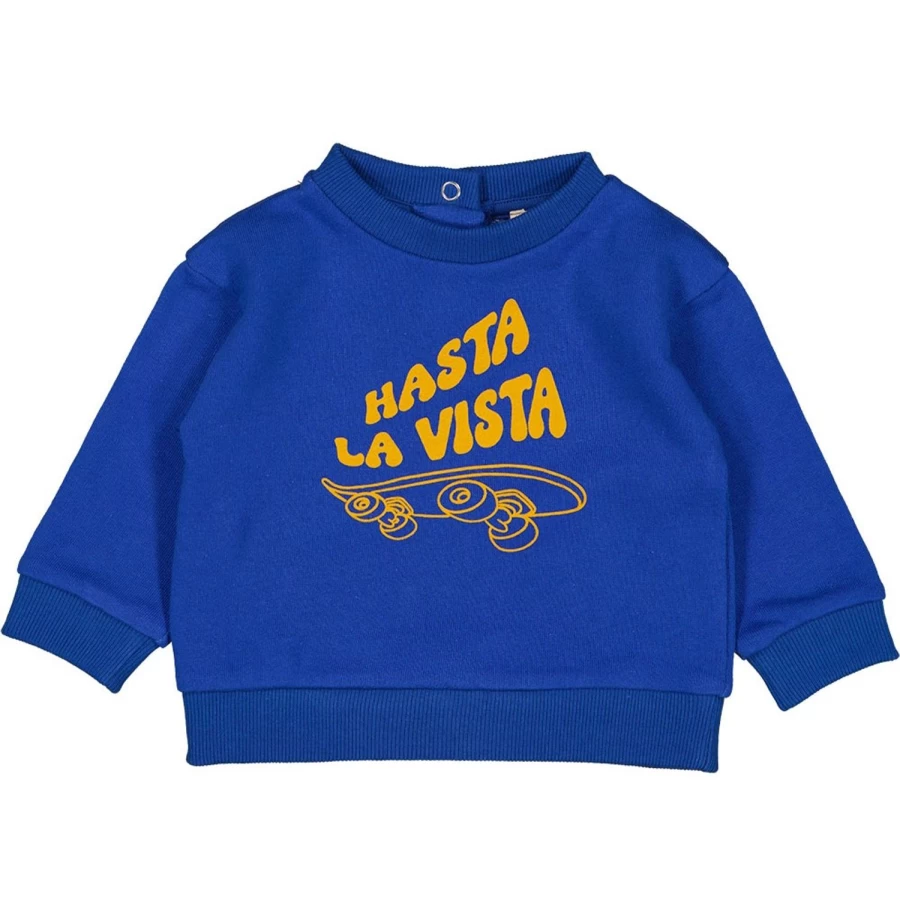 LOUIS LOUISE Baby Cotton Fleece Sweatshirt "Hasta La Vista" - Soft & Comfortable Pullover for Infants