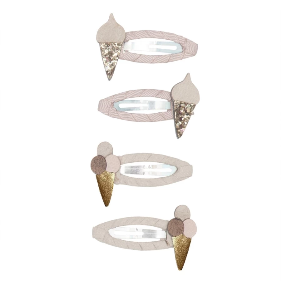 LOUIS LOUISE Barrettes Glaces Hair Clips for Girls - Sparkling Crystal Barrettes