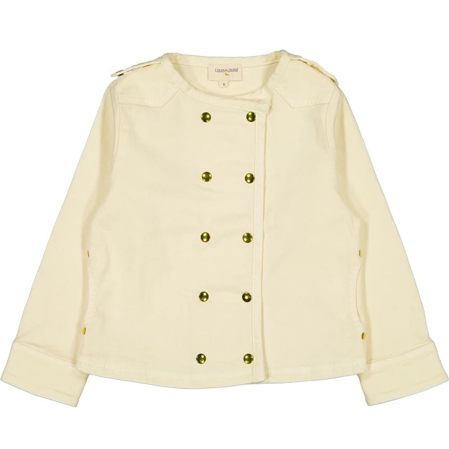 LOUIS LOUISE Girls' Luco Dyed Denim Jacket for Stylish Outfits