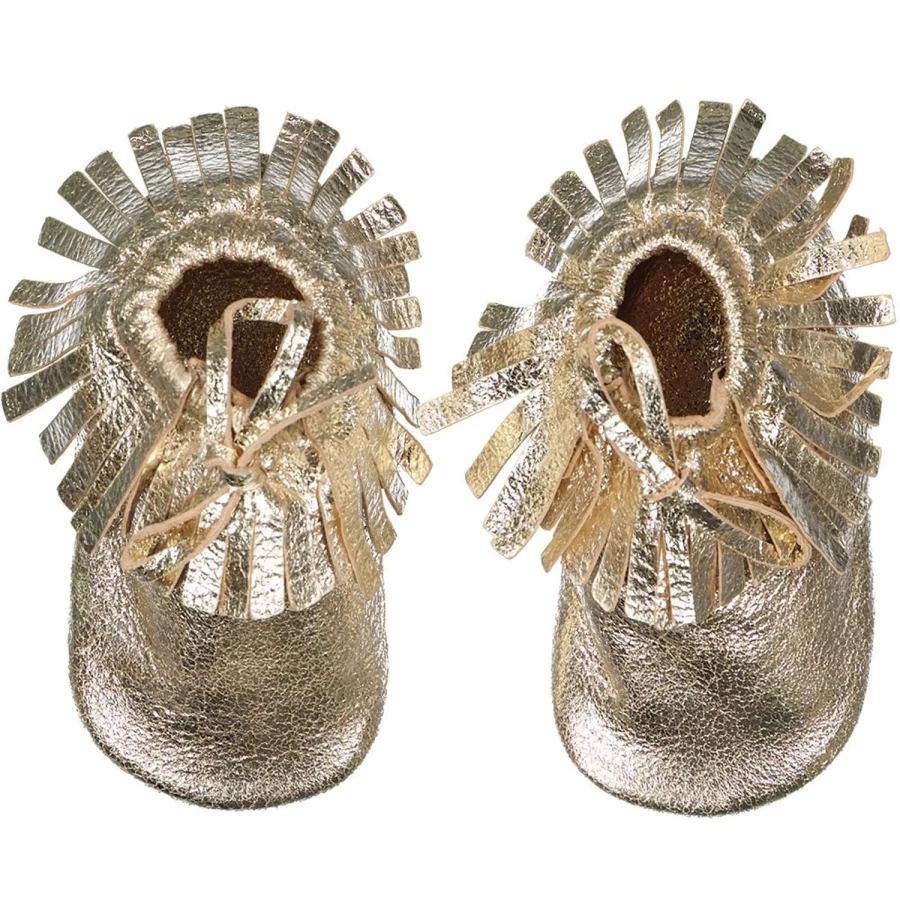 LOUIS LOUISE Baby Apache Leather Slippers - Soft Genuine Leather Skin for Infants