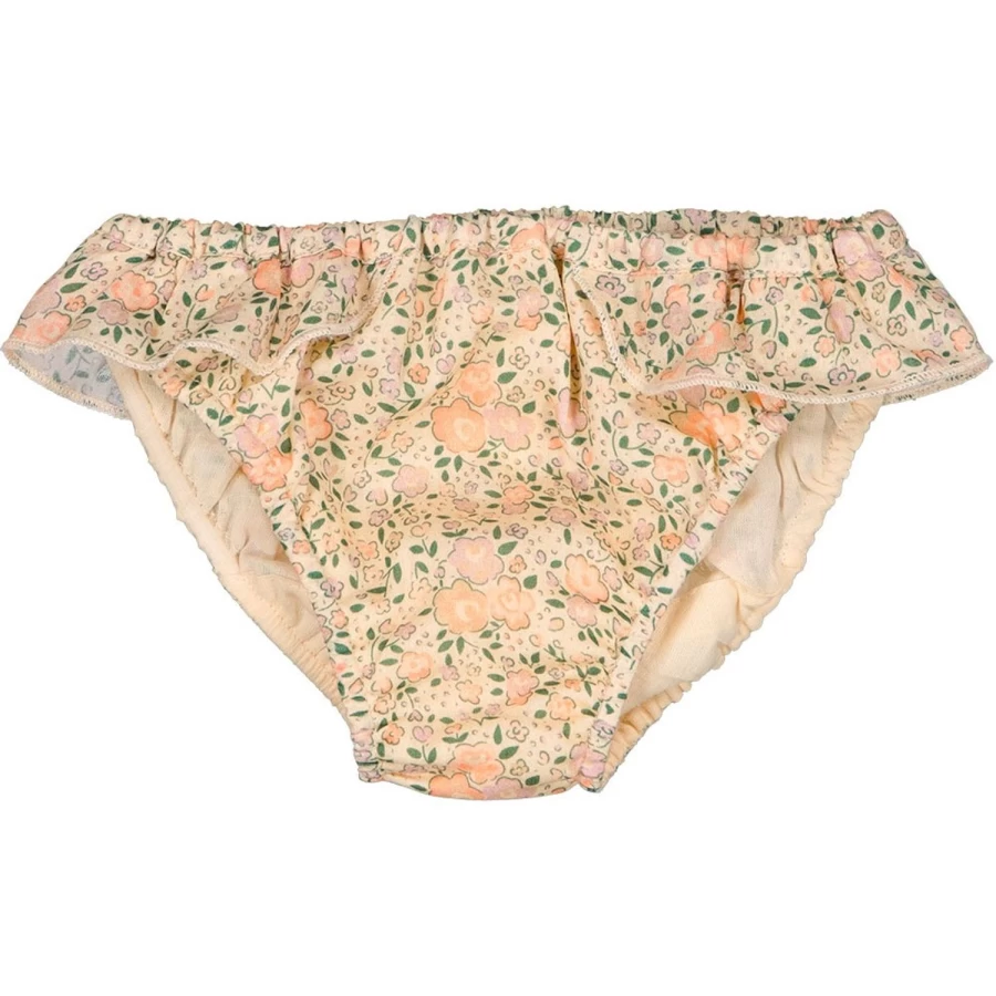 "LOUIS LOUISE Baby Girls' Floral Cotton Swimsuit – Romantic Beach Veil Plage Style"