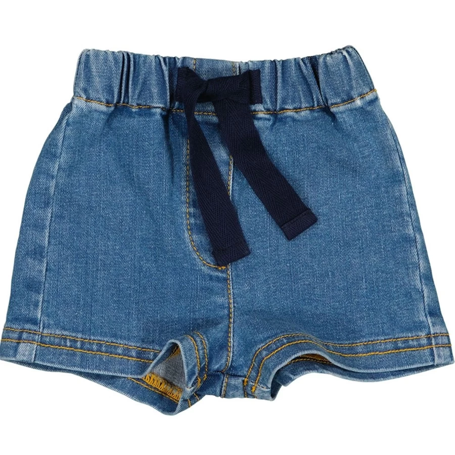 LOUIS LOUISE Baby Bermuda Pekin Denim Shorts for Infants