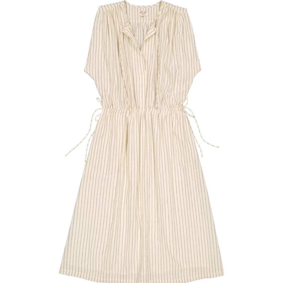 "LOUIS LOUISE Women's Yevanne Striped Cotton Crepe Dress"
