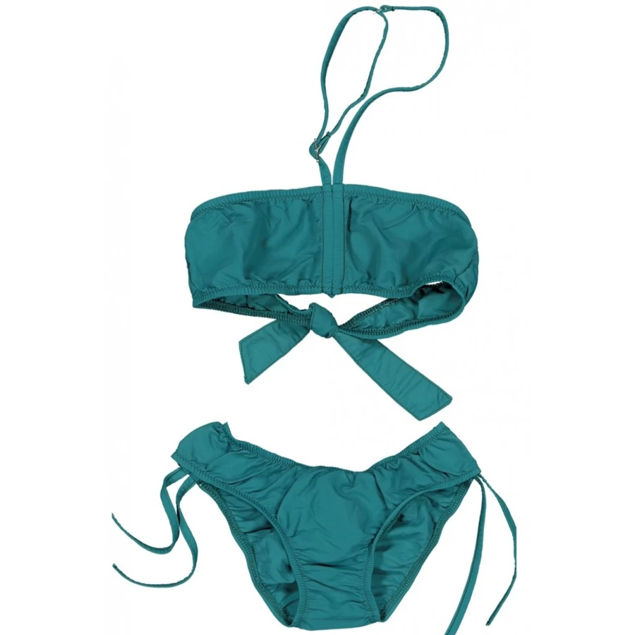 "LOUIS LOUISE Girls' Emerald Green Swimsuit for Kids - Sunchild X Collection"