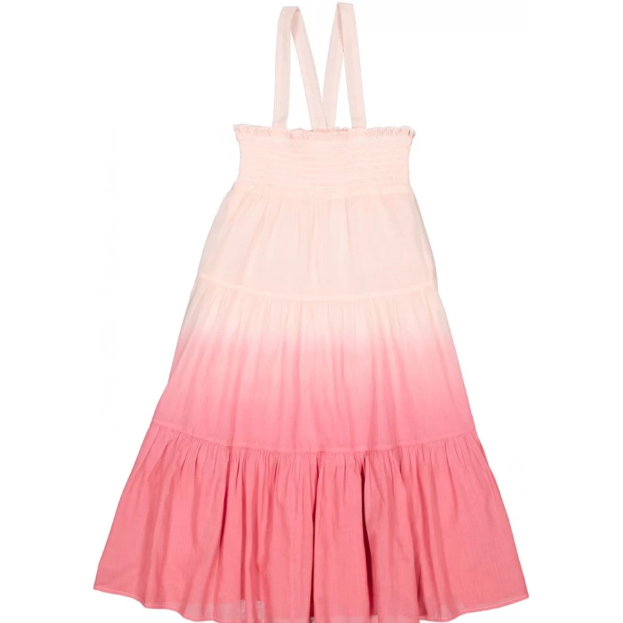 "LOUIS LOUISE Girls' Niko Cotton Dress - Dip Dye Veil Style"
