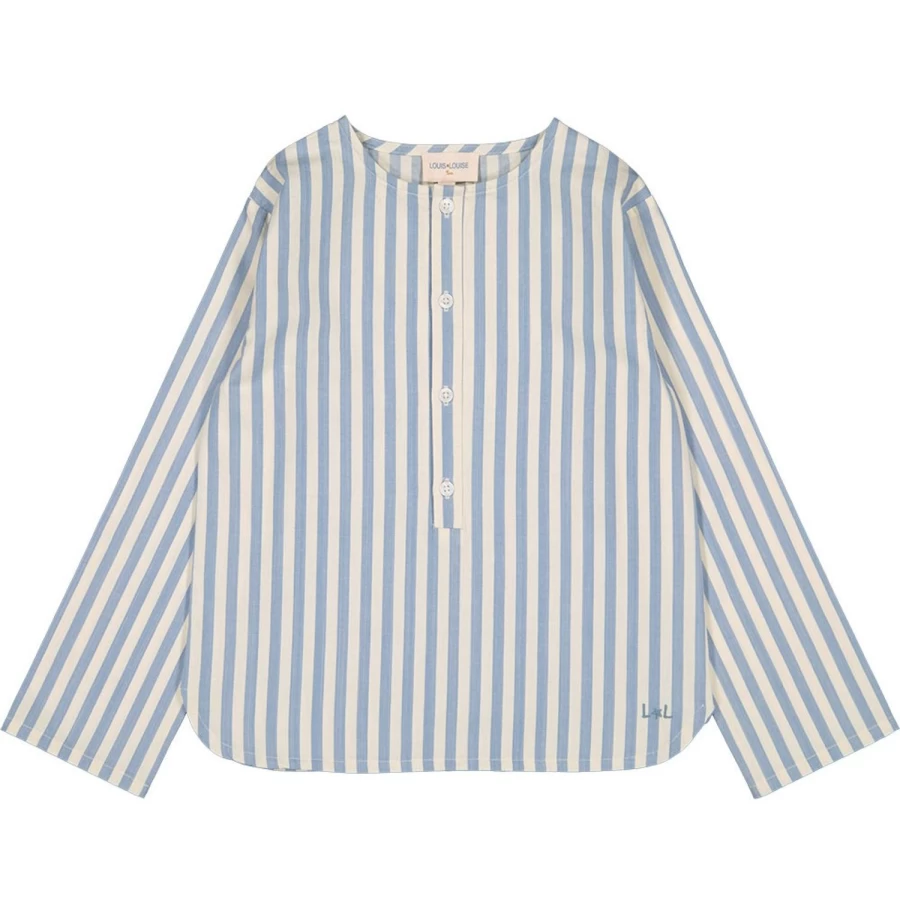 "LOUIS LOUISE Boys' Striped Shirt - Big Stripe Oncle Style"