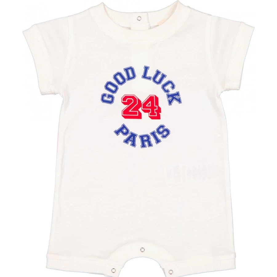 "LOUIS LOUISE Baby Overall Town Jersey Good Luck Outfit"