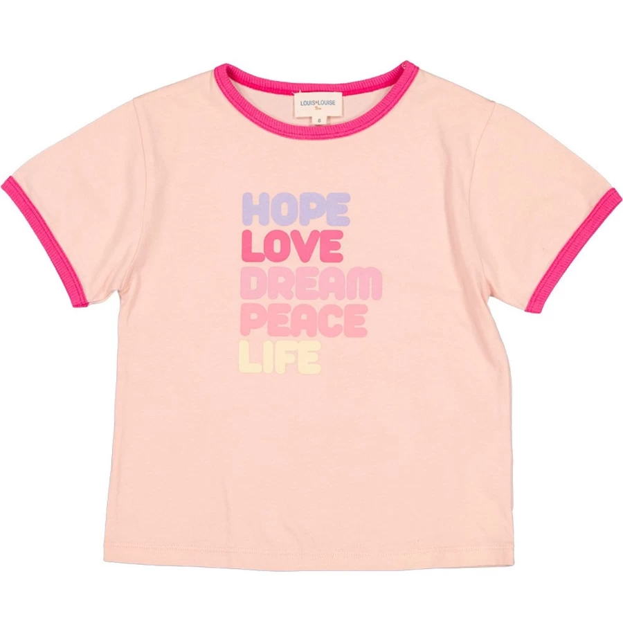 LOUIS LOUISE Girls USA Jersey Hope Graphic T-Shirt Cotton Tee