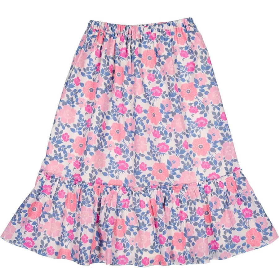 "LOUIS LOUISE Girls Vintage Floral Cotton Skirt - Rachel Veil Design"