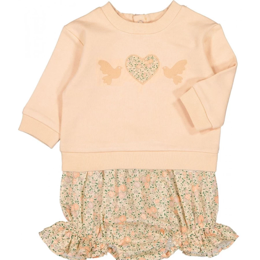 "LOUIS LOUISE Baby Bloomer Douceur Cotton Veil with Romantic Floral Design"