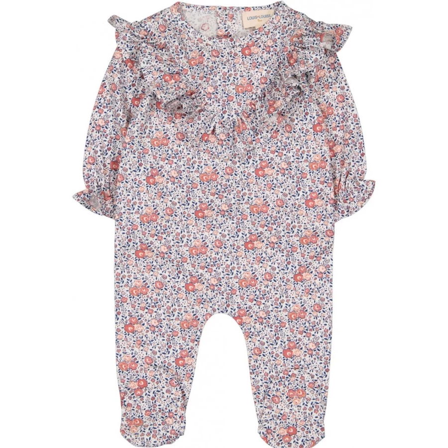 LOUIS LOUISE Baby Girls' Romantic Flower Print Jersey Pyjamas - Soft Gelati Sleepwear