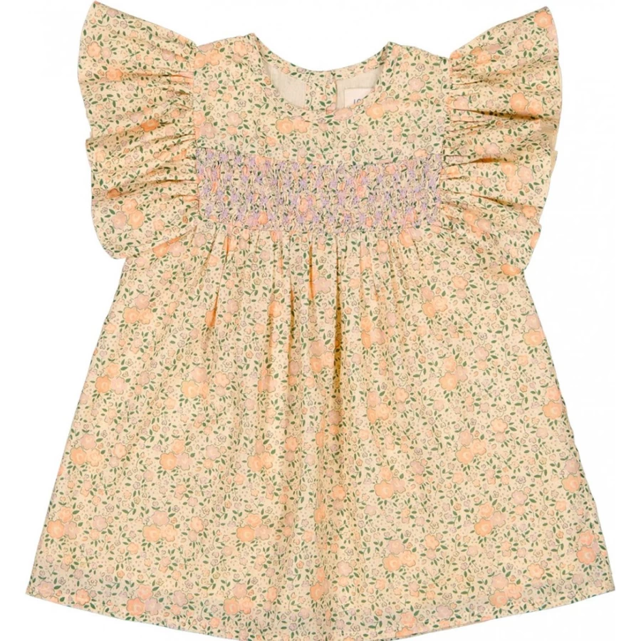 LOUIS LOUISE Baby Girl's Floral Cotton Dress - Micka Veil Romantic Style
