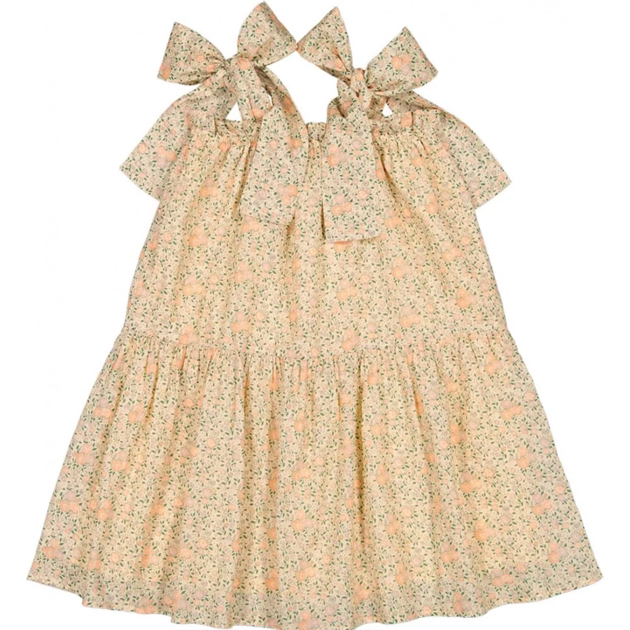 "LOUIS LOUISE Girls Floral Cotton Dress - Suza Veil Romantic Style"