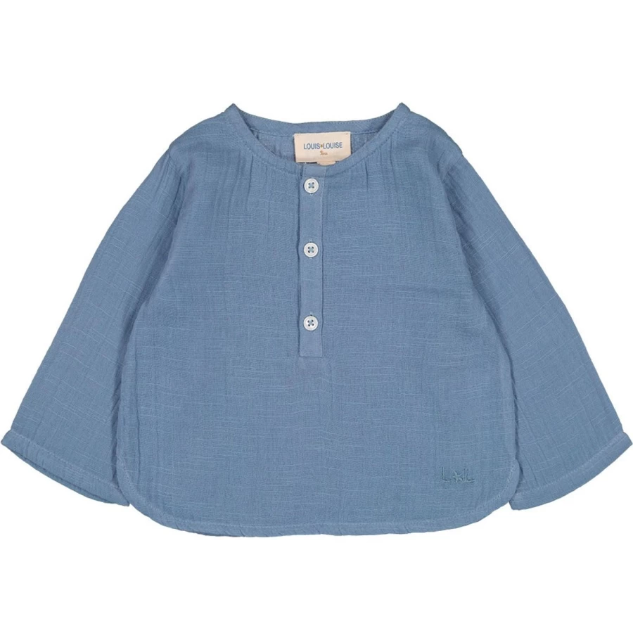 LOUIS LOUISE Baby Cotton Double Gauze Shirt - Soft & Breathable for Infants