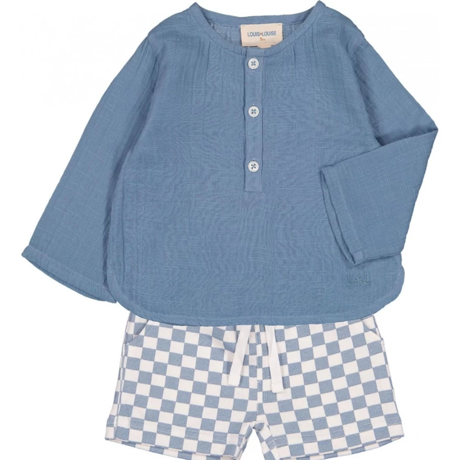 LOUIS LOUISE Baby Cotton Double Gauze Shirt - Soft & Breathable for Infants