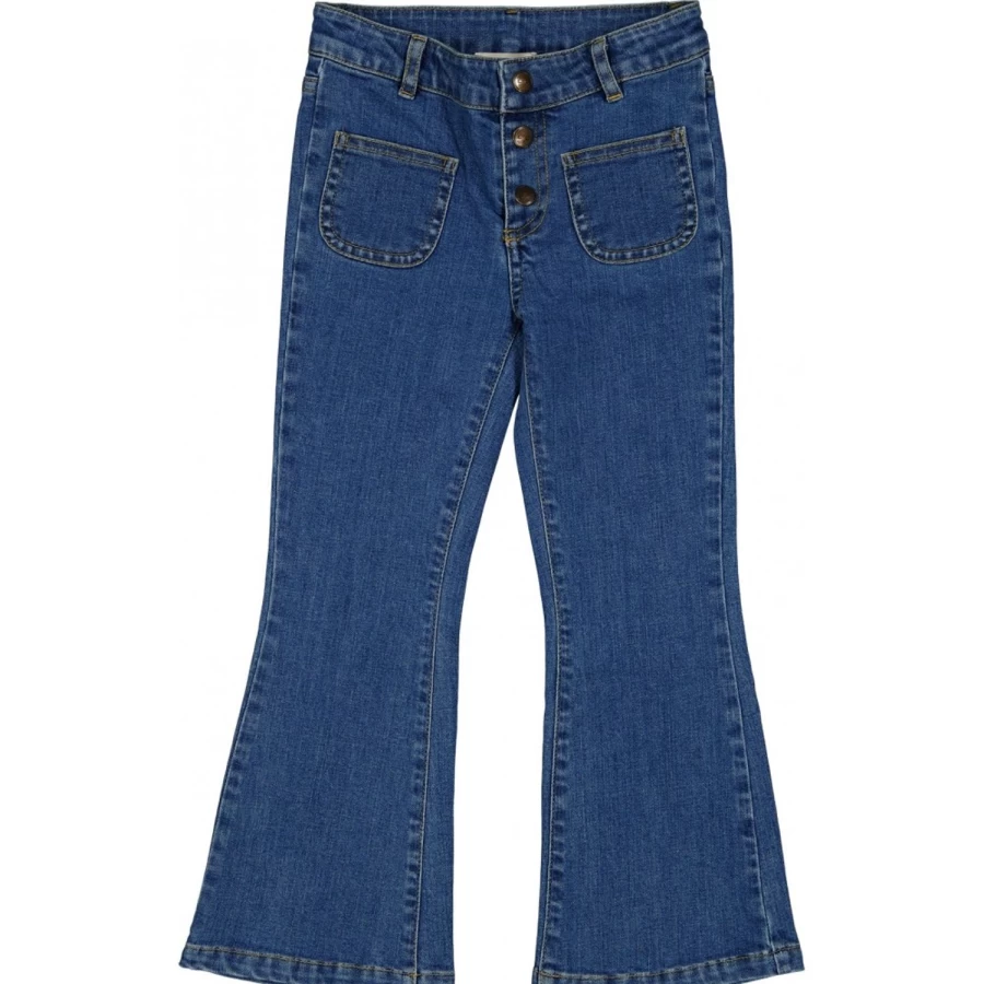 LOUIS LOUISE Girls' Christie Blue Denim Trousers for Kids